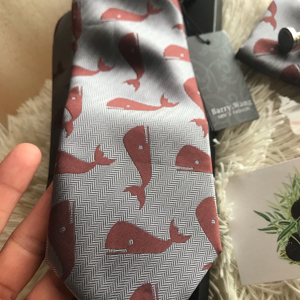 Barry White Whale Silk Tie